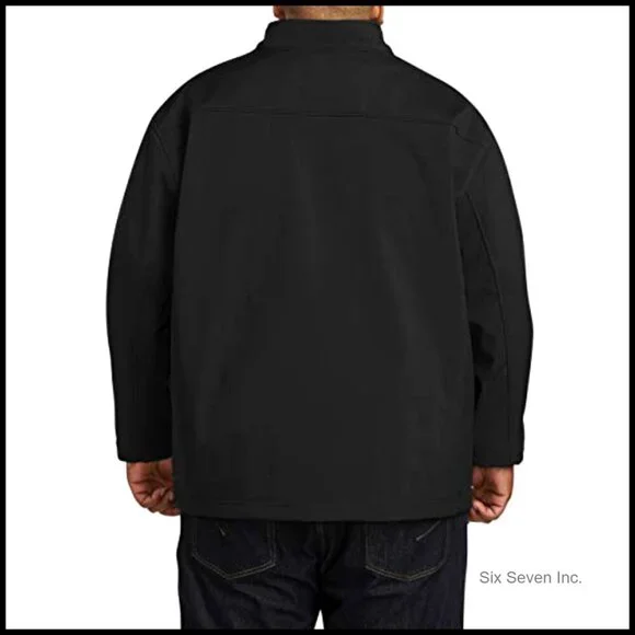 Men's Water-Resistant Softshell Jacket Classic Fit Performance Active Wear - Picture 2 of 7
